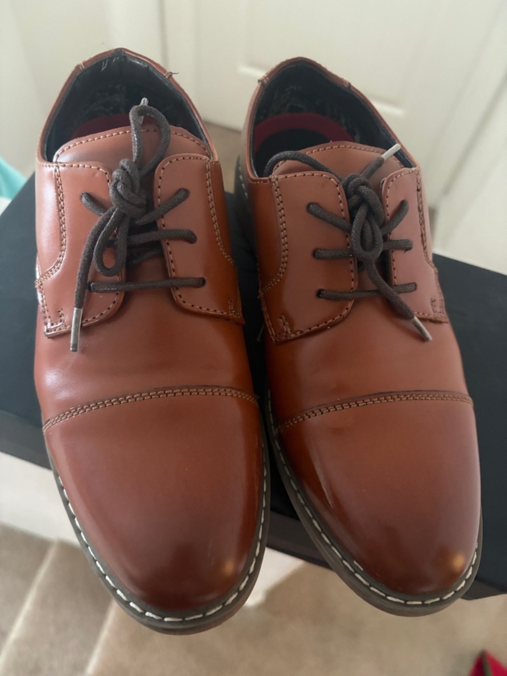 Kids Brown Dress Oxfords – Classic Lace-Up Formal Shoes